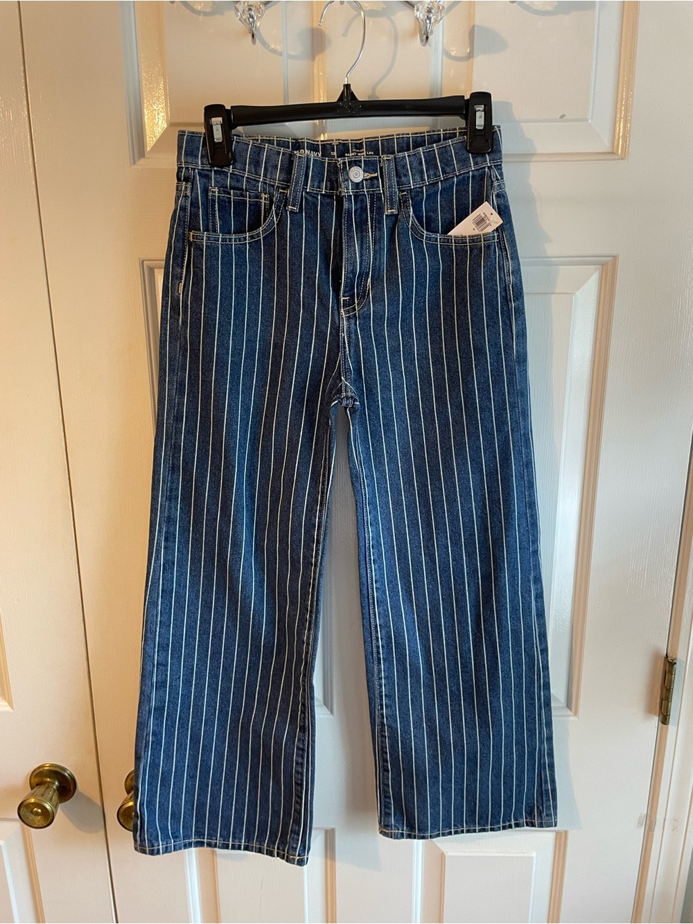 Old Navy Blue Pinstriped Kids Jeans